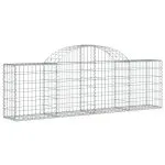 Coșuri gabion arcuite 3 buc, 200x30x60/80 cm, fier galvanizat