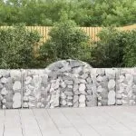 Coșuri gabion arcuite 20 buc, 200x30x80/100 cm, fier galvanizat