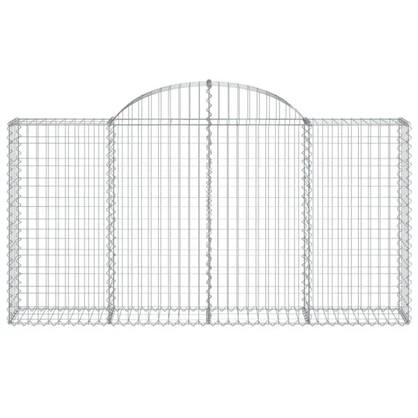 Coșuri gabion arcuite 4 buc, 200x30x100/120 cm fier galvanizat