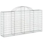 Coșuri gabion arcuite 11 buc, 200x30x100/120 cm fier galvanizat
