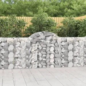 Coșuri gabion arcuite 20 buc, 200x30x100/120 cm fier galvanizat