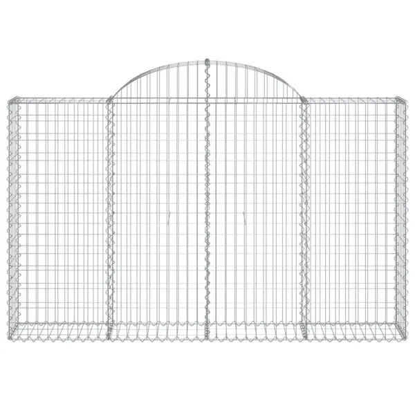 Coșuri gabion arcuite 20 buc, 200x30x120/140cm, fier galvanizat