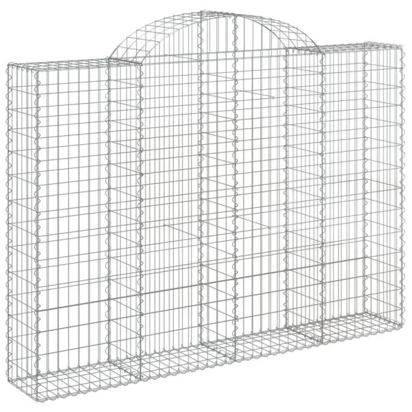 Coșuri gabion arcuite 9 buc, 200x30x140/160cm, fier galvanizat