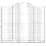 Coșuri gabion arcuite 7 buc, 200x30x160/180 cm, fier galvanizat