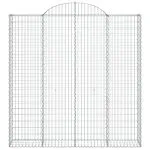 Coșuri gabion arcuite 3 buc. 200x30x200/220 cm fier galvanizat