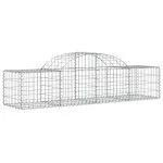 Coșuri gabion arcuite 6 buc, 200x50x40/60 cm, fier galvanizat