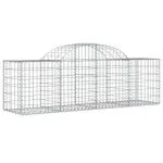 Coșuri gabion arcuite 4 buc, 200x50x60/80 cm, fier galvanizat