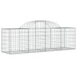Coșuri gabion arcuite 6 buc, 200x50x60/80 cm, fier galvanizat