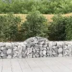 Coșuri gabion arcuite 40 buc, 200x50x60/80 cm, fier galvanizat