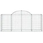 Coșuri gabion arcuite 10 buc, 200x50x80/100 cm, fier galvanizat