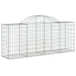 Coșuri gabion arcuite 18 buc, 200x50x80/100 cm, fier galvanizat
