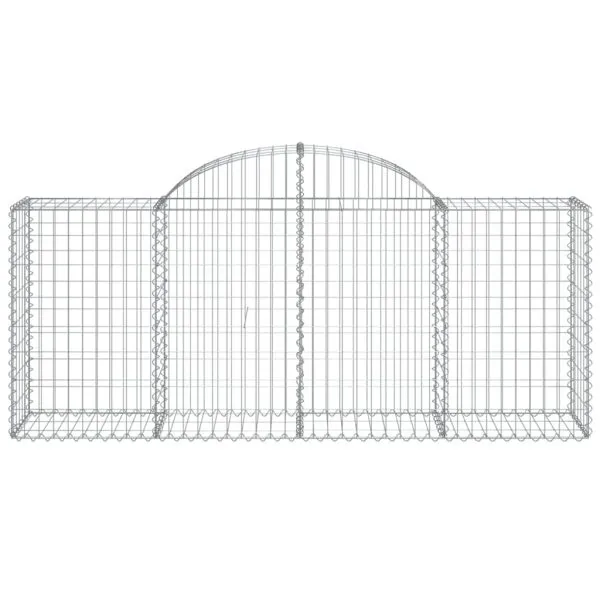 Coșuri gabion arcuite 18 buc, 200x50x80/100 cm, fier galvanizat