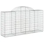 Coșuri gabion arcuite 12 buc, 200x50x100/120cm, fier galvanizat