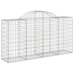 Coșuri gabion arcuite 14 buc, 200x50x100/120cm, fier galvanizat