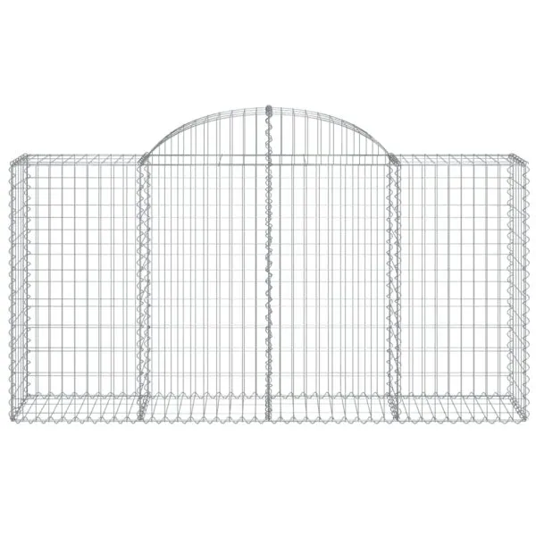 Coșuri gabion arcuite 14 buc, 200x50x100/120cm, fier galvanizat
