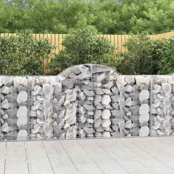 Coșuri gabion arcuite 50 buc, 200x50x100/120 cm fier galvanizat