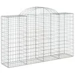 Coșuri gabion arcuite 14 buc, 200x50x120/140 cm,fier galvanizat