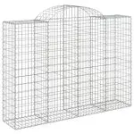 Coșuri gabion arcuite 12 buc, 200x50x140/160cm, fier galvanizat