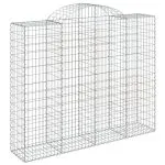 Coșuri gabion arcuite 6 buc, 200x50x160/180 cm, fier galvanizat