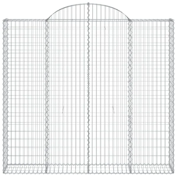 Coșuri gabion arcuite 13 buc, 200x50x180/200cm, fier galvanizat