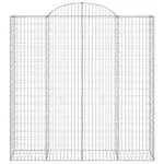 Coșuri gabion arcuite, 6 buc 200x50x200/220 cm, fier galvanizat