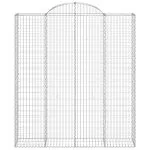 Coșuri gabion arcuite, 4 buc, 200x50x220/240cm, fier galvanizat