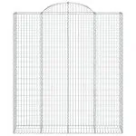 Coșuri gabion arcuite, 11 buc 200x50x220/240cm, fier galvanizat