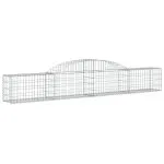 Coșuri gabion arcuite, 4 buc., 300x30x40/60 cm, fier galvanizat