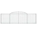Coșuri gabion arcuite 3 buc., 300x30x80/100 cm, fier galvanizat