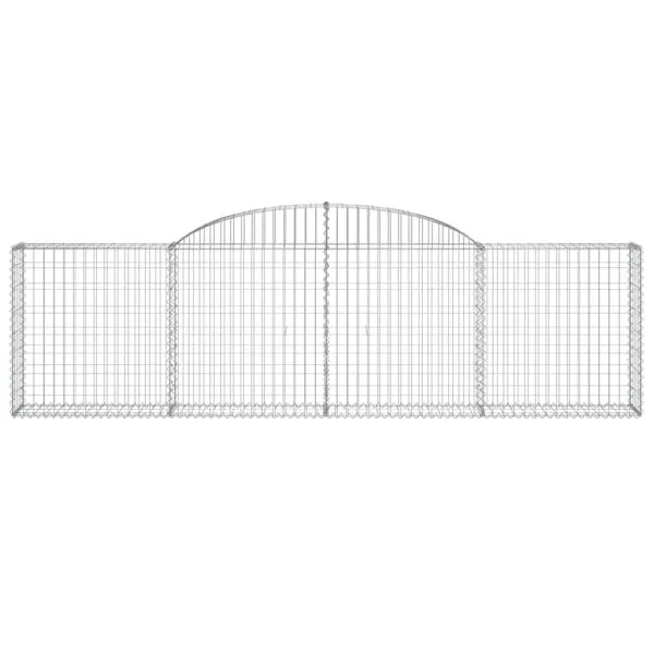 Coșuri gabion arcuite 5 buc., 300x30x80/100 cm, fier galvanizat