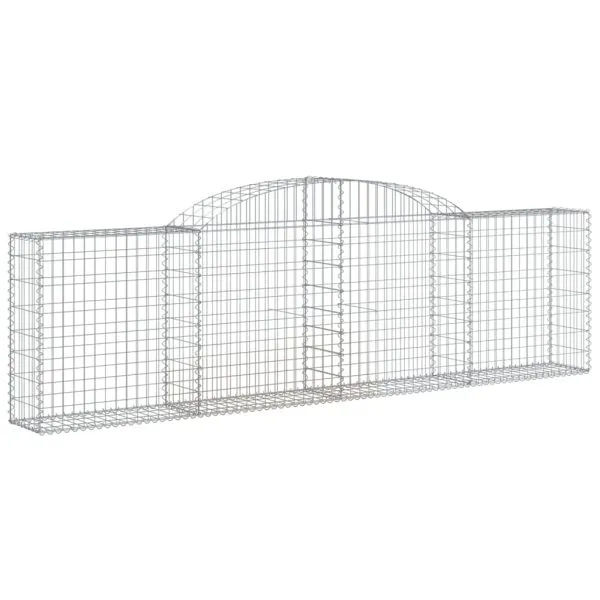 Coșuri gabion arcuite 11 buc, 300x30x80/100 cm, fier galvanizat