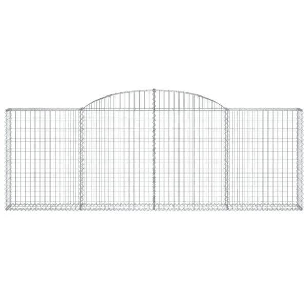 Coșuri gabion arcuite 6 buc, 300x30x100/120 cm fier galvanizat