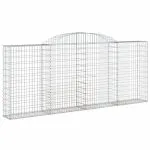 Coșuri gabion arcuite 7 buc, 300x30x120/140 cm, fier galvanizat