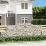 Coșuri gabion arcuite 13 buc. 300x30x120/140 cm fier galvanizat
