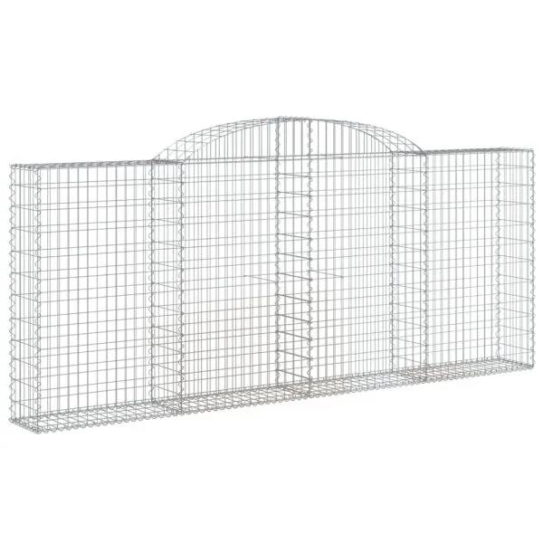 Coșuri gabion arcuite 17 buc, 300x30x120/140 cm fier galvanizat