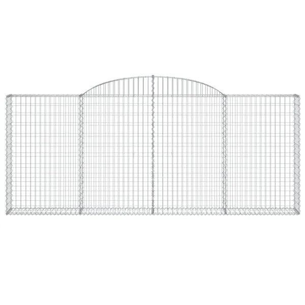 Coșuri gabion arcuite 17 buc, 300x30x120/140 cm fier galvanizat