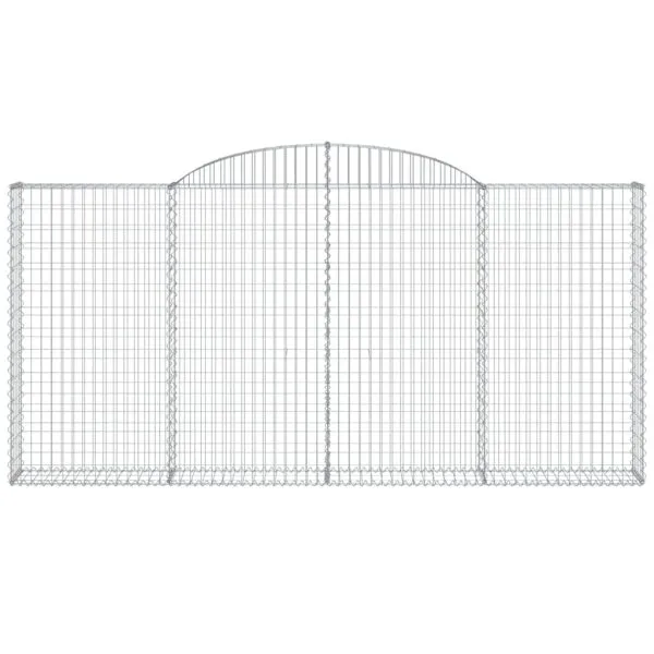 Coșuri gabion arcuite 20 buc, 300x30x140/160cm, fier galvanizat