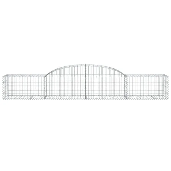 Coșuri gabion arcuite 4 buc., 300x50x40/60 cm, fier galvanizat