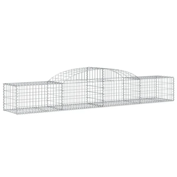 Coșuri gabion arcuite, 9 buc., 300x50x40/60 cm, fier galvanizat