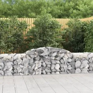 Coșuri gabion arcuite 5 buc, 300x50x60/80 cm, fier galvanizat
