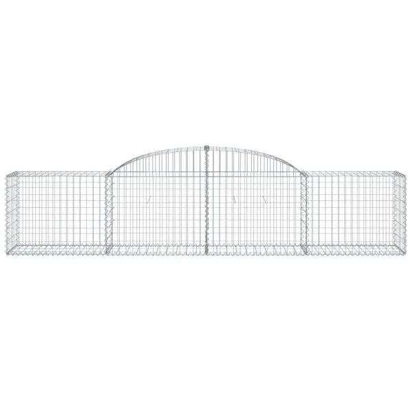 Coșuri gabion arcuite 15 buc, 300x50x60/80 cm, fier galvanizat