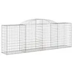 Coșuri gabion arcuite 8 buc, 300x50x100/120 cm, fier galvanizat
