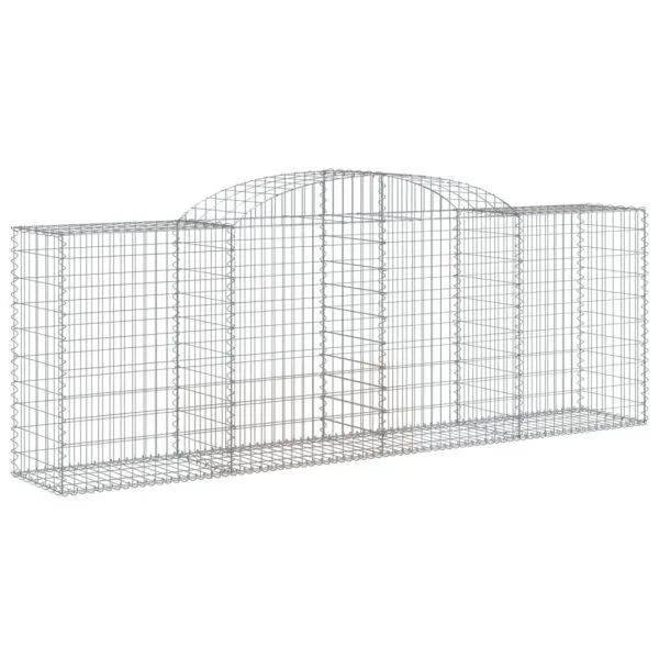 Coșuri gabion arcuite 12 buc, 300x50x100/120cm, fier galvanizat