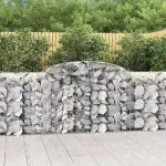Coșuri gabion arcuite 12 buc, 300x50x100/120cm, fier galvanizat