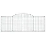 Coșuri gabion arcuite 15 buc, 300x50x100/120cm, fier galvanizat