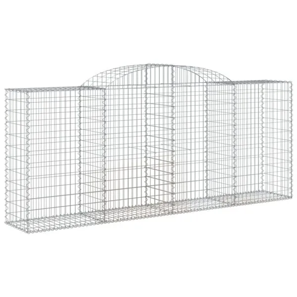 Coșuri gabion arcuite 13 buc. 300x50x120/140 cm fier galvanizat