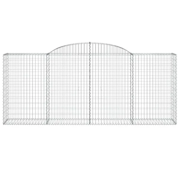 Coșuri gabion arcuite 17 buc. 300x50x120/140 cm fier galvanizat