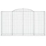 Coșuri gabion arcuite 5 buc, 300x50x160/180 cm, fier galvanizat