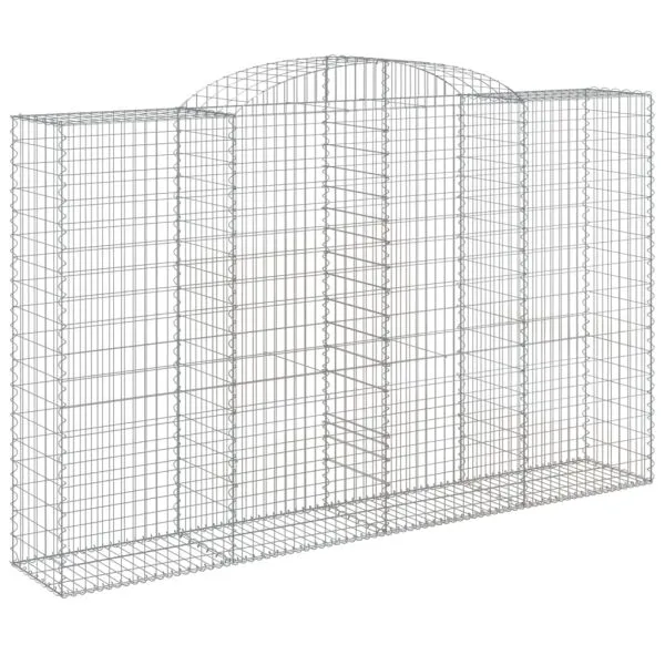 Coșuri gabion arcuite 8 buc, 300x50x180/200 cm, fier galvanizat