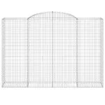 Coșuri gabion arcuite 2 buc. 300x50x200/220 cm, fier galvanizat
